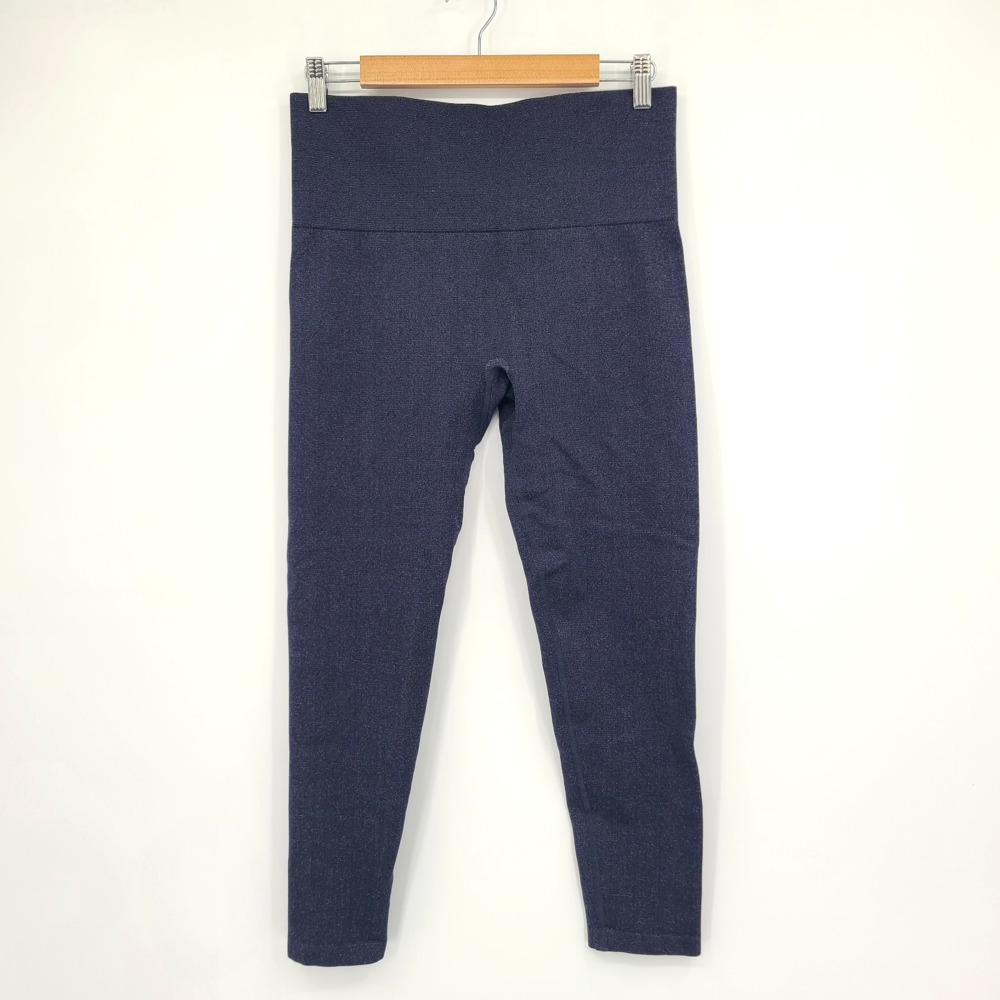 Soma Slimming Legging High Rise Crop Navy Blue Athleisure Workout Pant Size XL